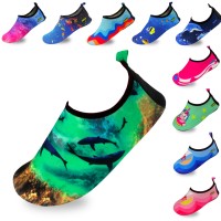 Quick-Dry, Non-Slip, Lightweight Water Shoes For Summer, Beach, Sea & Pool – For Boys, Girls, Babies, Toddlers & Little Kids, Waves, Baby 6-7