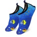 Quick-Dry, Non-Slip, Lightweight Water Shoes For Summer, Beach, Sea & Pool – For Boys, Girls, Babies, Toddlers & Little Kids, Cute Fish, Toddler 9-10