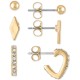  Gold-Tone Hoop and Stud Earrings 3-Pc. Gift Set