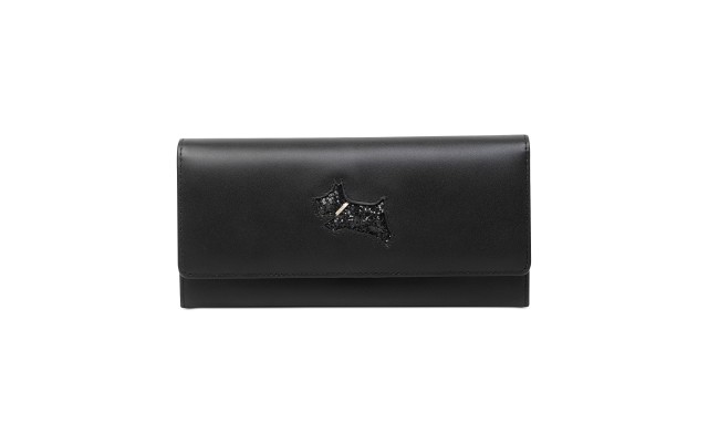  Flapover Matinee Wallet, Black