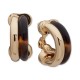 Ralph Lauren Clip Hoop Tortoise Earring, Gold