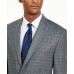  Men’s Check Suit Jacket (Gray, 42)