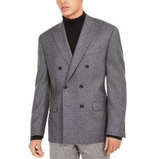 Ralph Lauren Men’s Classic-Fit Double-Breasted Ultra Flex Coat, Grey, 38 R