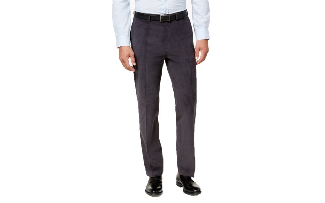 Ralph Lauren Men’s Classic-Fit Stretch Corduroy Performance Pants, Gray, 36X34