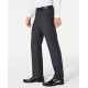  Men’s Classic-Fit UltraFlex Stretch Charcoal/Blue Stripe Suit Pants, Charcoal, 30×30