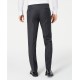  Men’s Classic-Fit UltraFlex Stretch Charcoal/Blue Stripe Suit Pants, Charcoal, 30×30