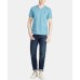 Men’s Classic-Fit V Neck T-Shirt (Blue, M)