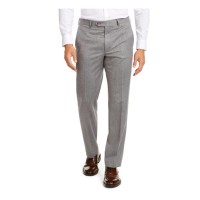 RALPH LAUREN Mens Gray Heather Work Pants (Pastel Gray, 42×30)