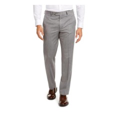 RALPH LAUREN Mens Gray Heather Work Pants (Pastel Gray, 42×30)