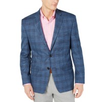 Ralph Lauren Men’s Plaid Jacket (Blue/Brown, 40T)