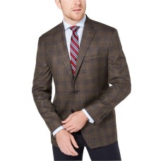 Ralph Lauren Men’s Plaid Jacket, Light Brown, 46 R