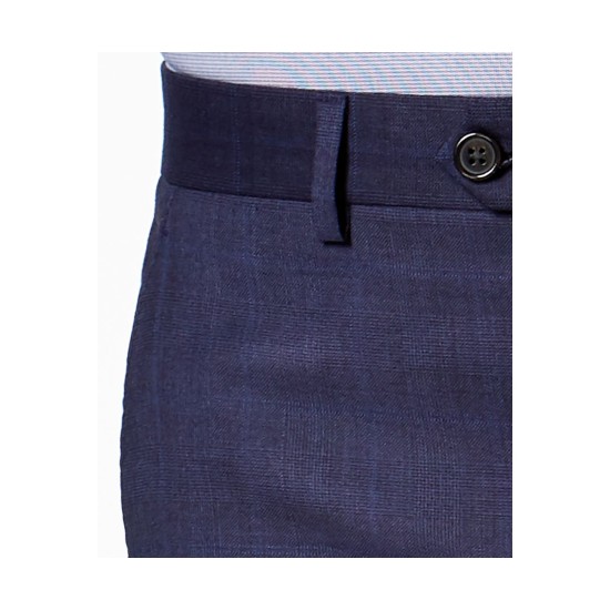  Men’s Plaid Pants, Blue, 40X32