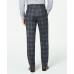  Men’s Plaid Pants (Charcoal, 38X30)