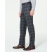  Men’s Plaid Pants (Charcoal, 38X30)