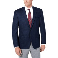 Ralph Lauren Men’s UltraFlex Stretch Windowpane Sport Coat (Navy, 48T)