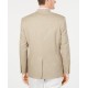  Men’s Window Pane Blazer Jacket (Tan, 42 R)