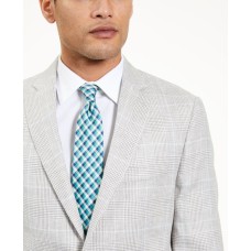 Ralph Lauren Men’s Window Pane Sport Coat,Grey/Blue, 42T