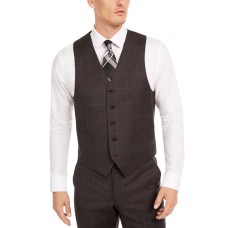 Ralph Lauren Men’s Window Vest, Brown, Small