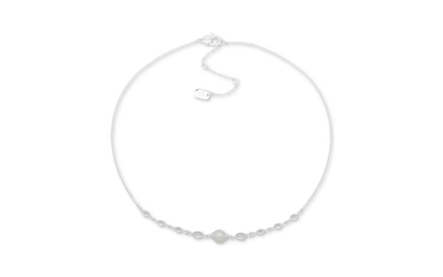 Ralph Lauren Pearl Frontal Necklace (White)