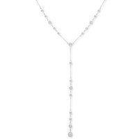 Ralph Lauren Pearl Y Necklace (Silver)