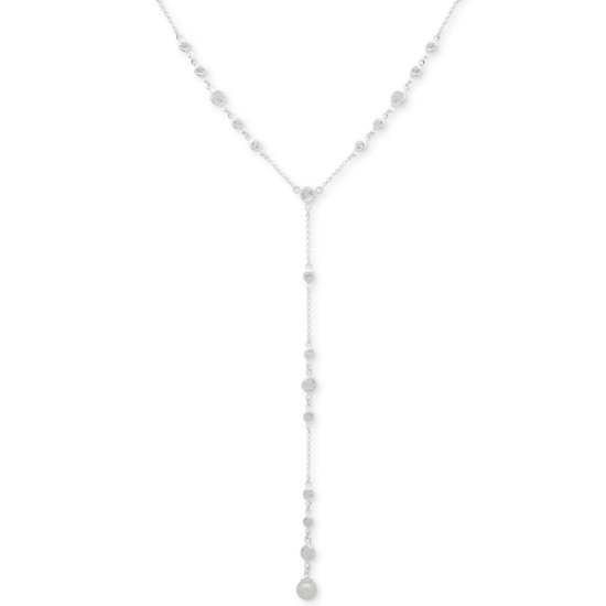Ralph Lauren Pearl Y Necklace (Silver)