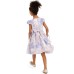  Little Girls Floral Burnout Dress (Pastel Purple, 6)
