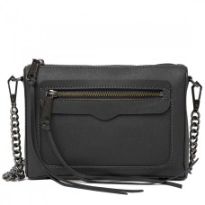 Rebecca Minkoff Avery Crossbody Bag in Deep Slate (Black, Small)