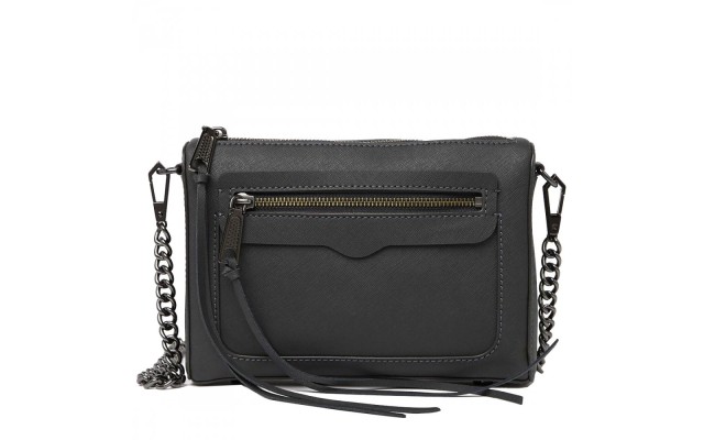 Avery Crossbody Bag in Deep Slate (Black, Small)