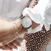  Women’s Year-Round Quartz Watch with Stainless Steel Strap, Silver, 18 (Model: MWSM40)