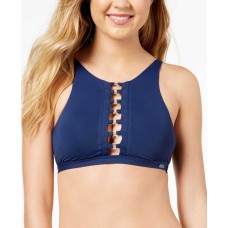 Roxy Solid Softly Love Full Crop Top Women’s Swimwear (Darkblue, M)