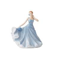 Royal Doulton Pretty Ladies Flower Of The Month October Hydrangea 6.7″