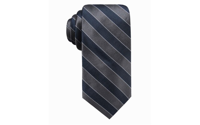  Distinction Men’s Andros Stripe Silk Tie (Blue)
