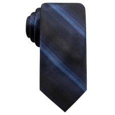 Ryan Seacrest Distinction Men’s Leigh Slim Ombre Stripe Silk Tiie, Navy