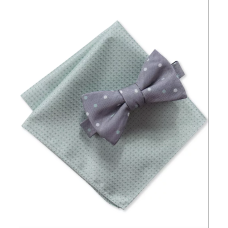 Ryan Seacrest Distinction Men’s Palmer 2-Pc. Pre-Tied Dot Bow Tie & Pocket Square Set