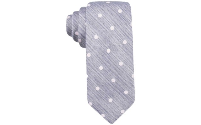  Distinction Men’s Plaza Dot Slim Tie