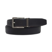 Ryan Seacrest Distinction Men’s Reversible Dress Belt (Charcoal, S)