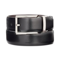 Ryan Seacrest Distinction Men’s Reversible Dress Belt (Charcoal, S)