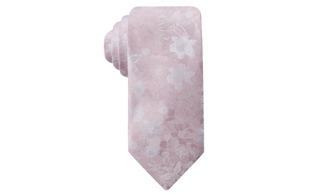  Men’s Robin Tonal Floral-Print Necktie (Light Rose Floral)
