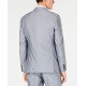  Distinction Men’s Slim-Fit Stretch Tuxedo Jacket, Silver, 40R