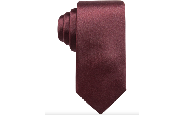  Seacrest Distinction Men’s Solid Silk Tie, Purple One Size
