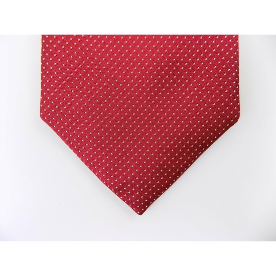  Stardom Pindot Slim Tie (Bright Red)