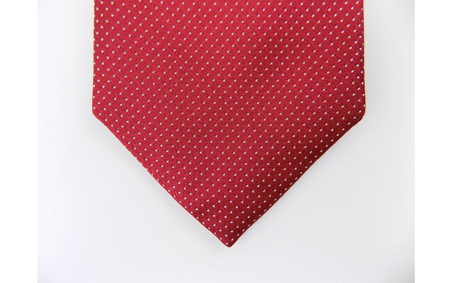  Stardom Pindot Slim Tie (Bright Red)