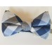  Men’s Designer Bow Tie (Blue/Gray)