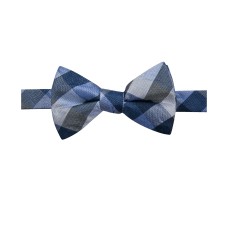 Ryan Seacrest Men’s Designer Bow Tie (Blue/Gray)