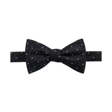 Ryan Seacrest Men’s Pre-Tied Silk Bow Tie (Black)