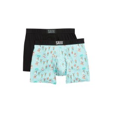 SAXX Vibe 2-Pack Performance Boxer Briefs (Assorted, S)