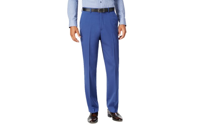  Men’s Classic-Fit New Blue Suit Separate Pants, Navy,34X30
