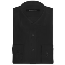 Sean John Men’s Classic/Regular Fit Big and Tall Solid Classic-Fit Dress Shirt (Black)