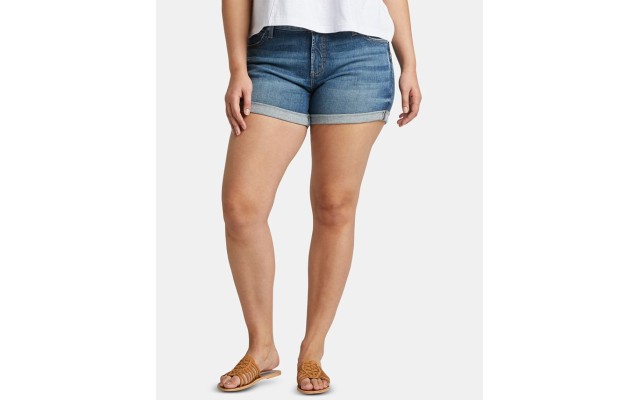  Plus Size Boyfriend Jean Shorts