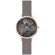Skagen Women’s Anita Grey Leather Strap Watch 34mm